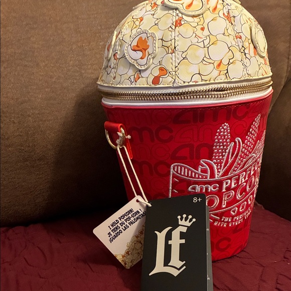 AMC Loungefly Popcorn Bucket crossbody Bag - Picture 2 of 10